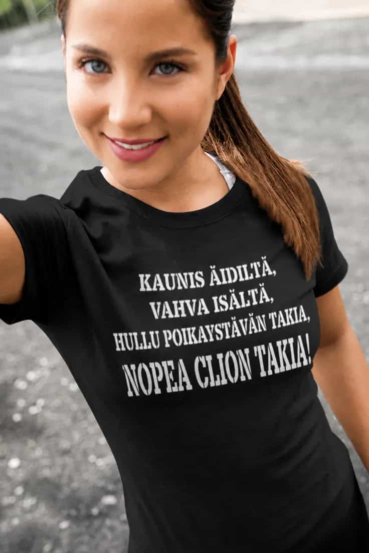 T-paita Nopea auton takia – valitsemallasi automerkillä
