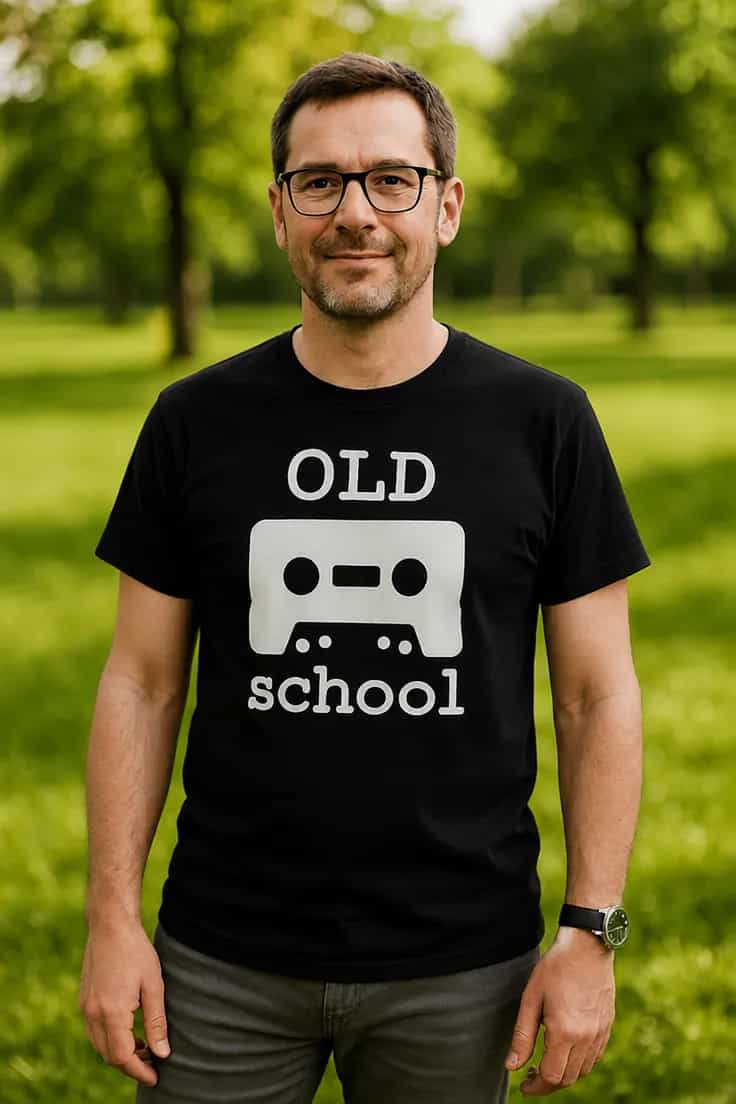 Hauska t-paita Old school