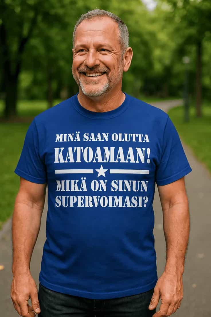 Hauska t-paita Olut katoaa supervoimana