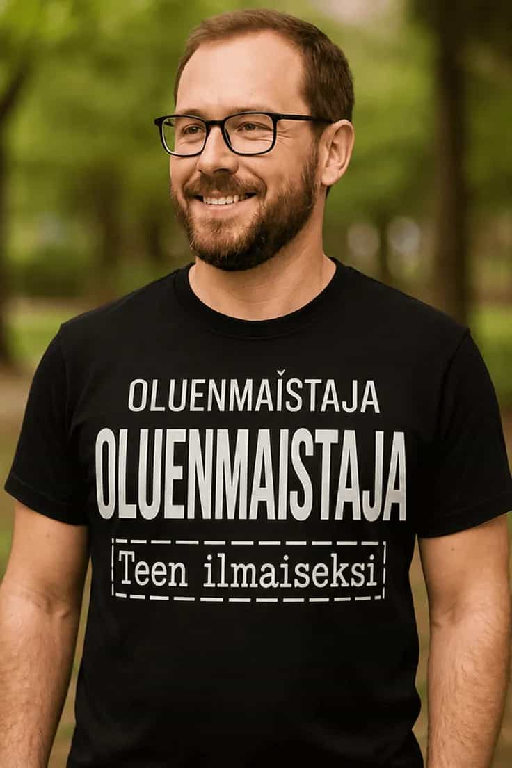 Hauska t-paita Oluttestaaja – OLUENMAISTAJA
