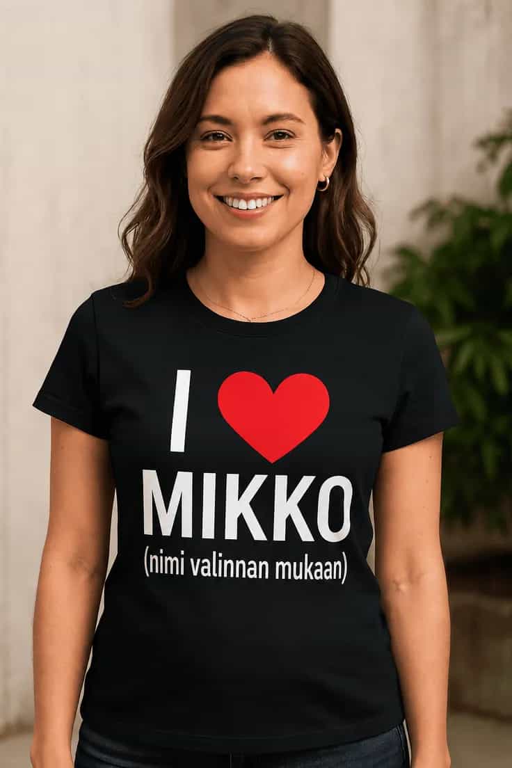 Hauska t-paita Omalla nimellä – MIKKO
