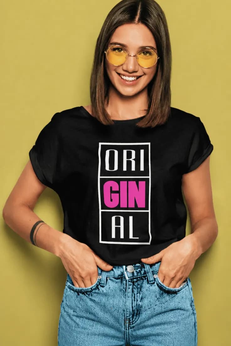Hauska t-paita Omaperäinen – ORI GIN AL