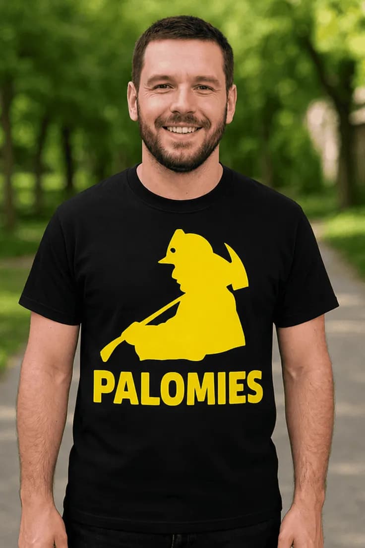 Hauska t-paita Palomies siluetti – PALOMIES
