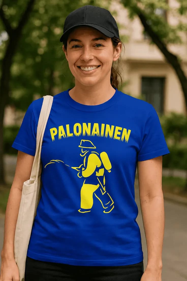 Hauska t-paita Palonainen – PALONAINEN