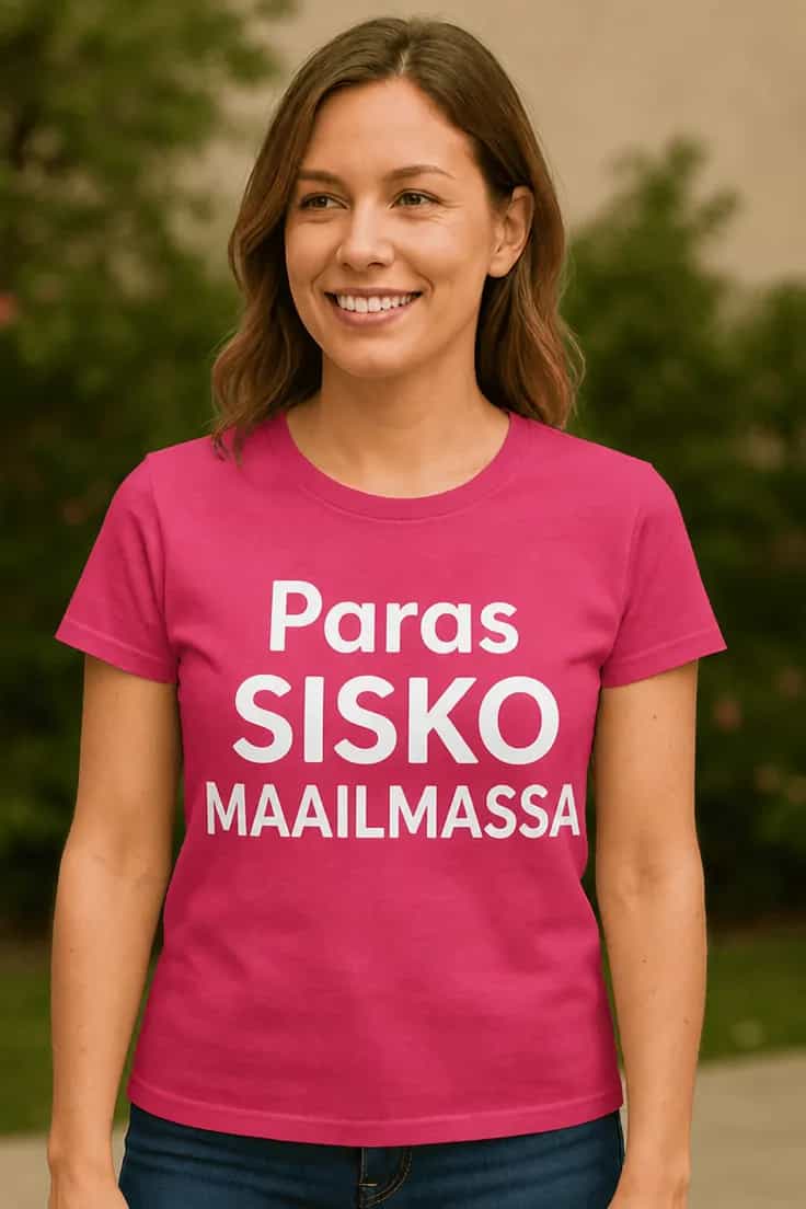 Hauska t-paita Paras sisko maailmassa