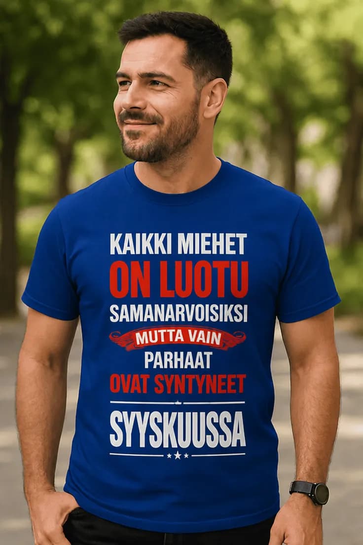 T-paita Sankarit syntyvät valitsemassasi kuussa