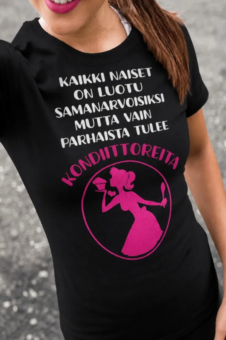 Hauska t-paita Parhaista tulee kondiittoreita