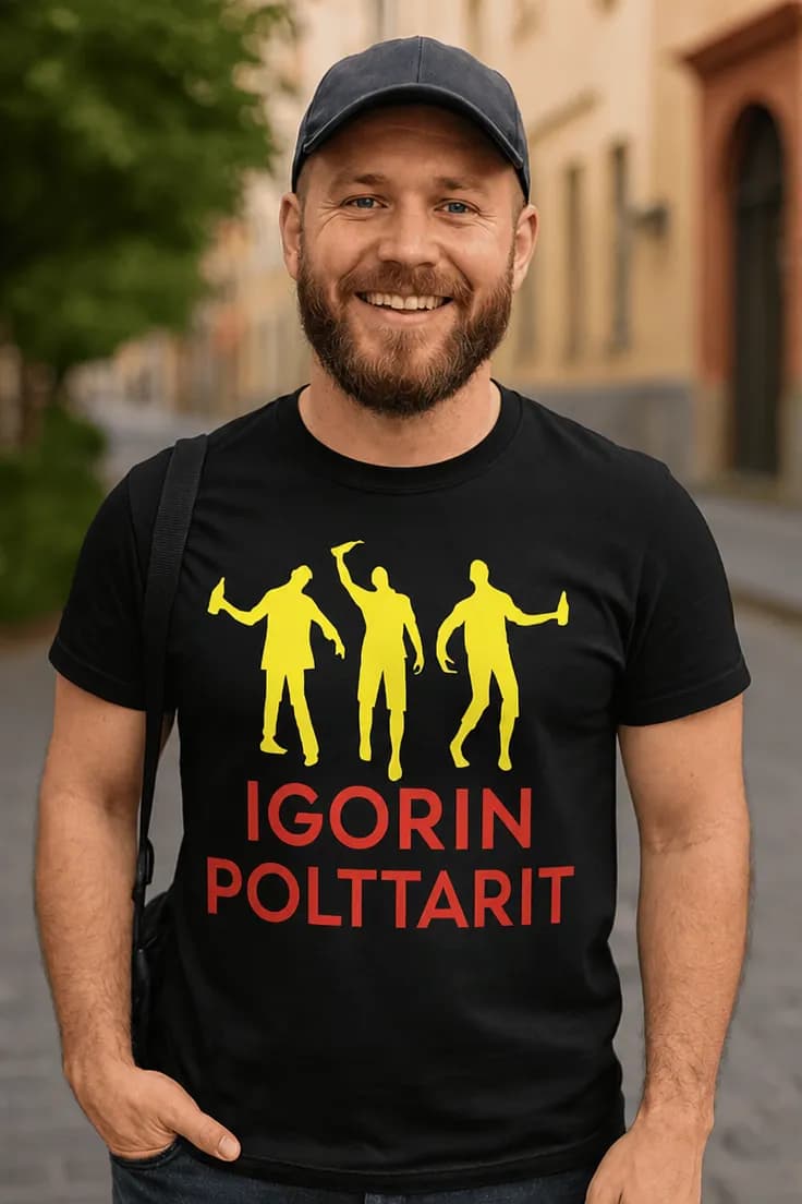 Hauska t-paita Polttarit nimellä – IGORIN POLTTARIT