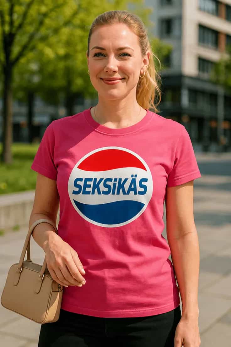 Hauska t-paita Seksikäs – SEKSIKÄS
