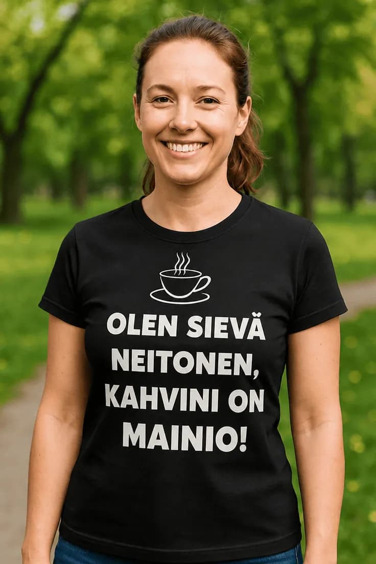 Hauska t-paita Sievä neitonen – OLEN SIEVÄ