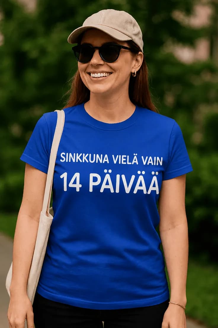 Sinkkuna vielä 14 päivää - musta t-paita