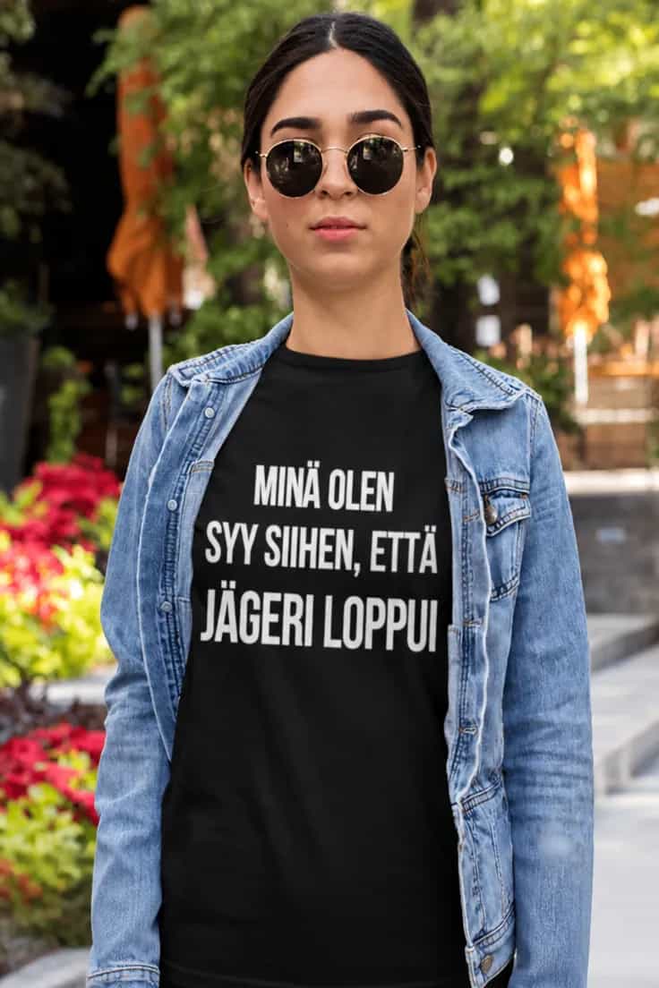 Hauska t-paita Syy jägerin loppumiseen