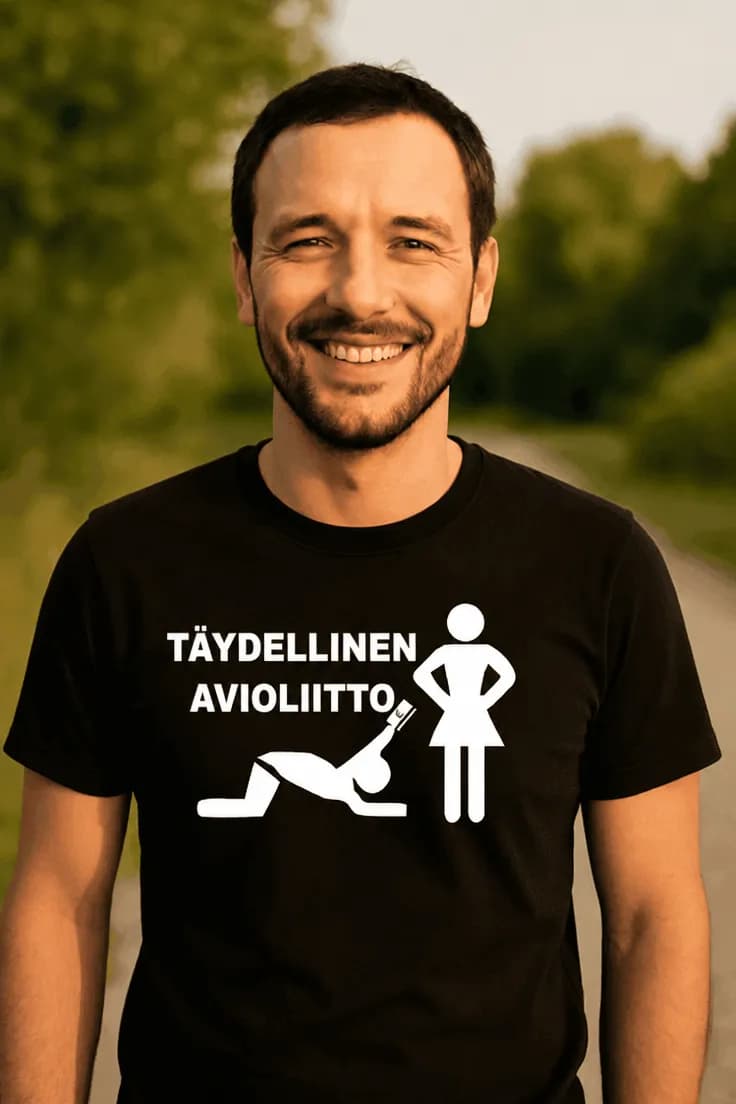 Hauska t-paita Täydellinen avioliitto | TÄYDELLINEN