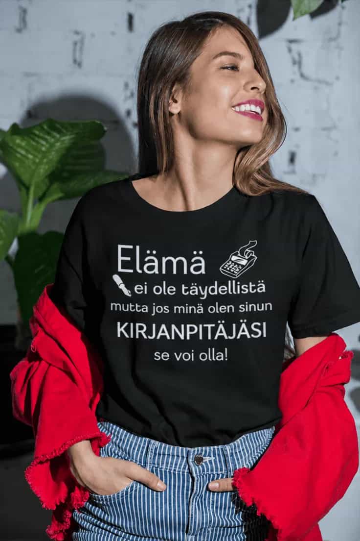 Hauska t-paita Täydellinen kirjanpitäjä – Elämä