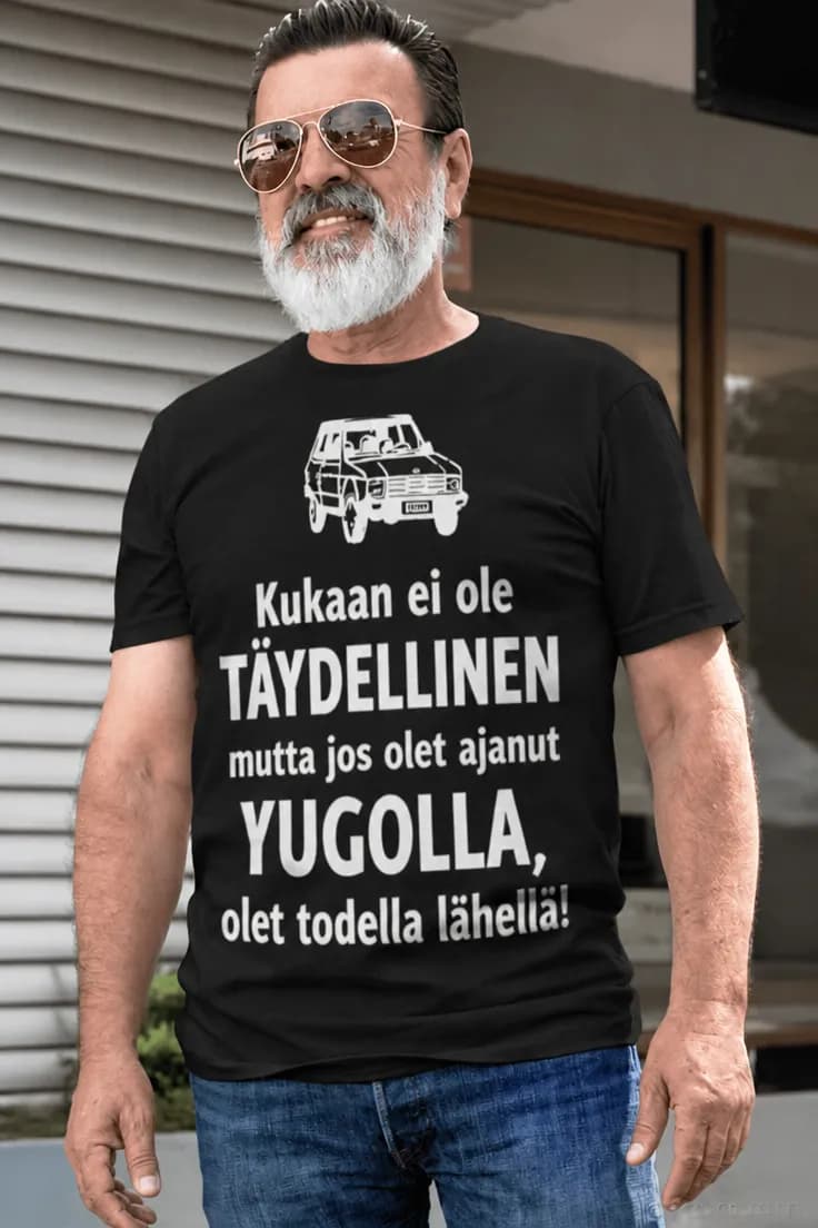 T-paita Täydellinen koska ajoin valitsemallasi automerkillä