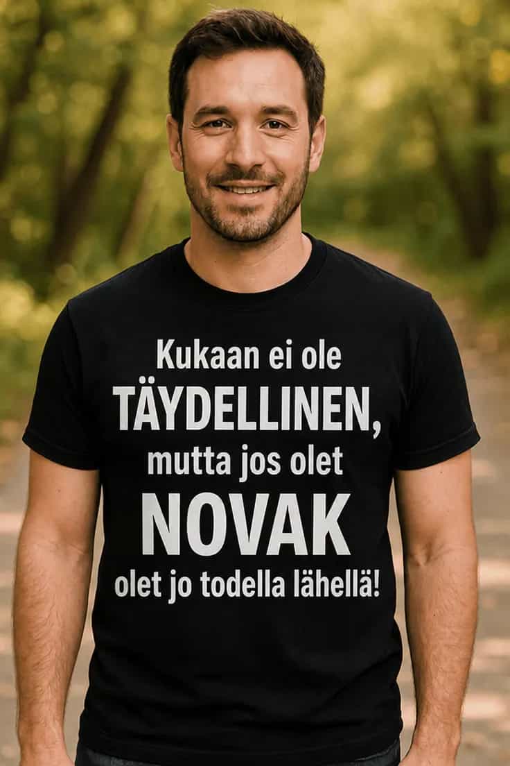 Hauska t-paita Täydellinen nimellä – Kukaan ei ole