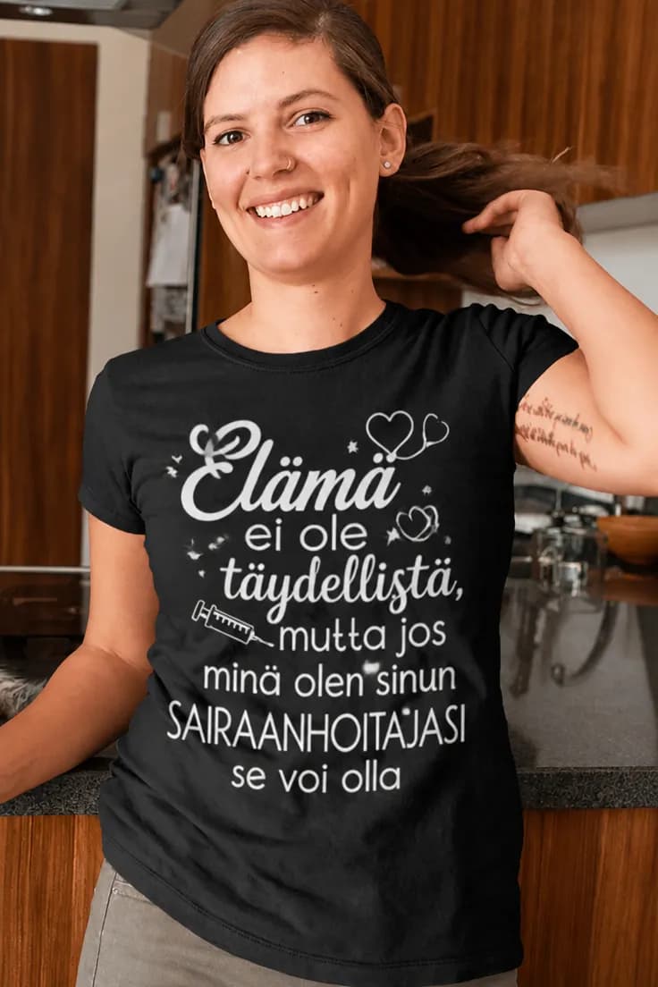 Hauska t-paita Täydellinen sairaanhoitaja