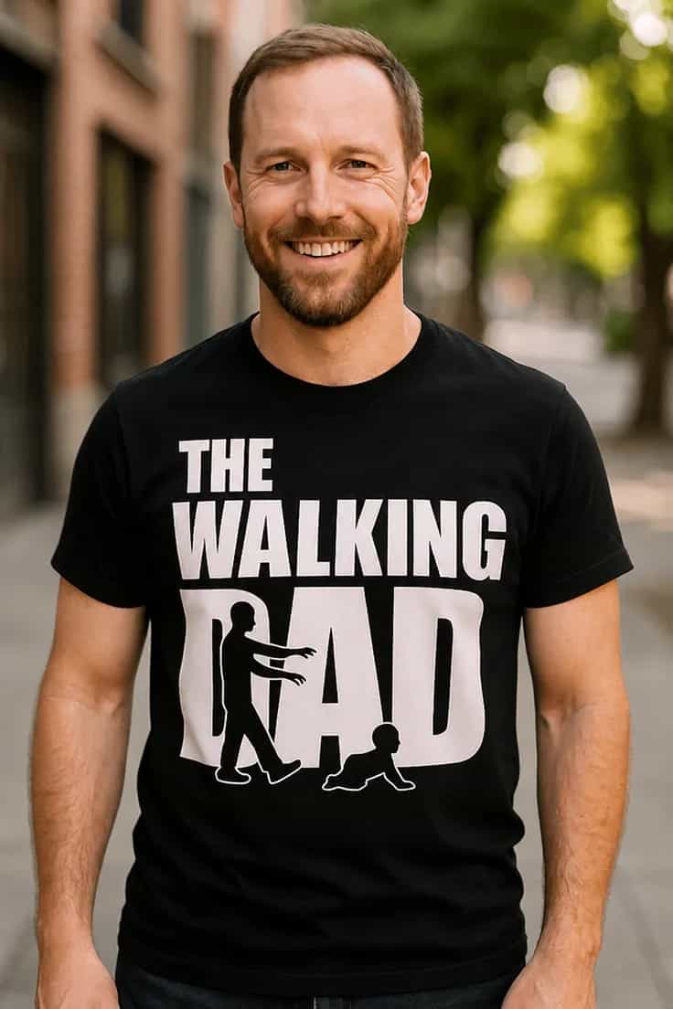 Hauska t-paita The walking dad – THE WALKING GAD