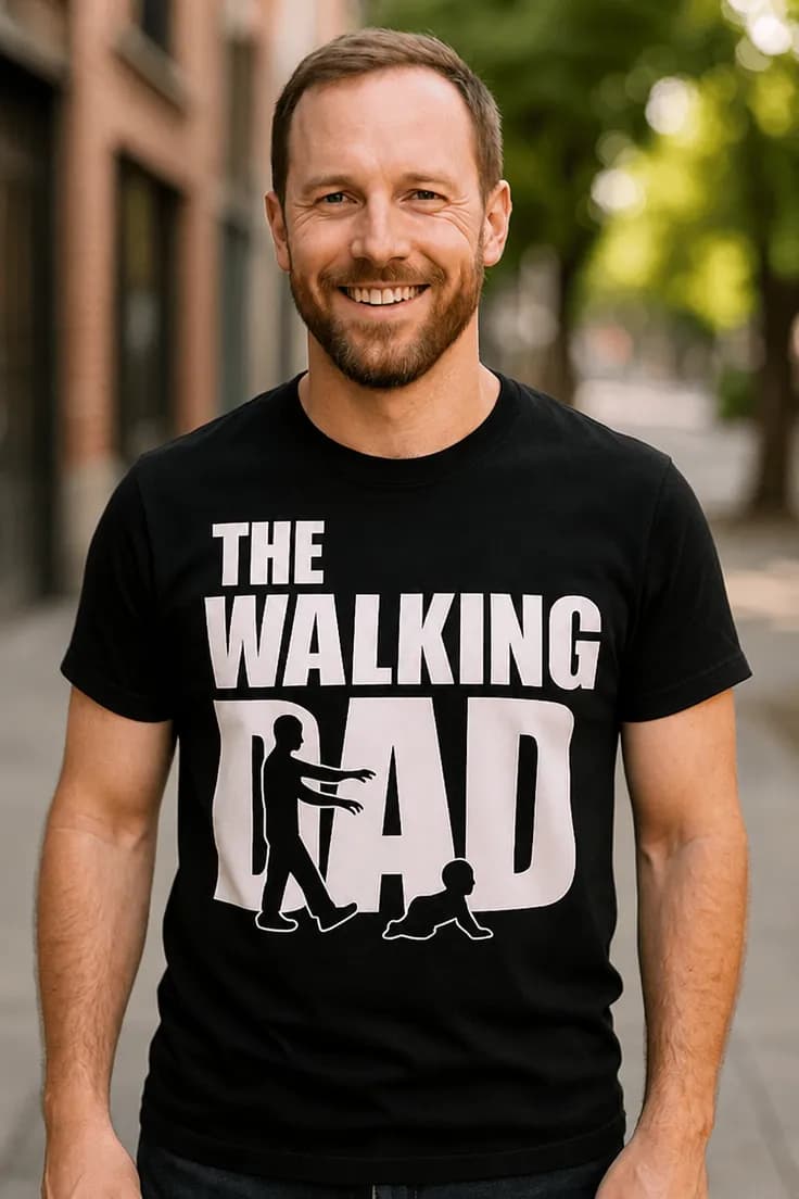 Hauska t-paita The walking dad – THE WALKING GAD