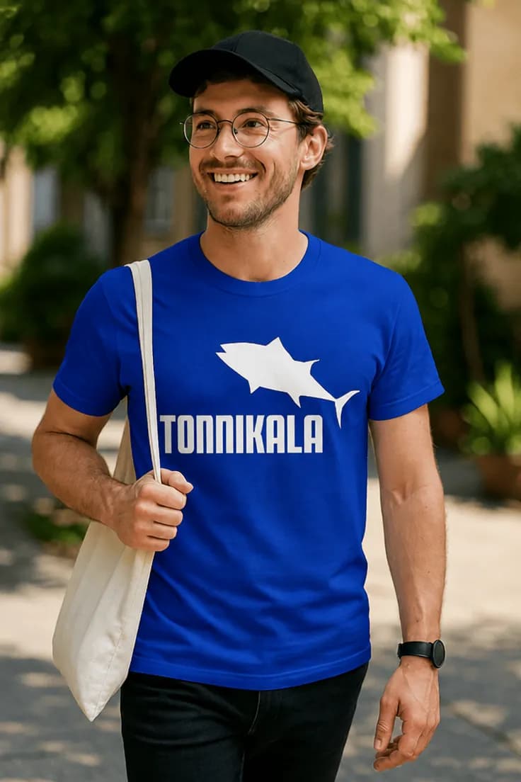 Hauska t-paita Tonnikala – TONNIKALA