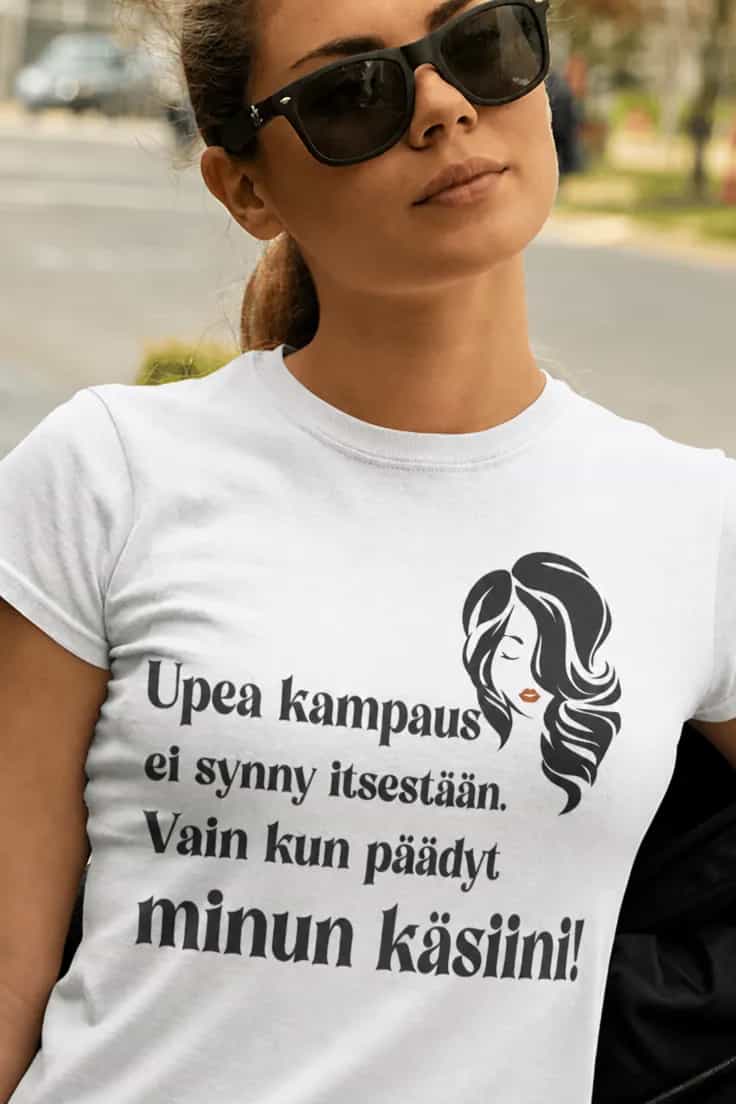 Hauska t-paita Upea kampaus – Upea kampaus