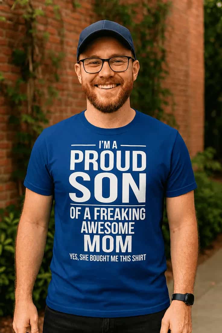 Hauska t-paita Ylpeä poika I'M A PROUD SON OF A