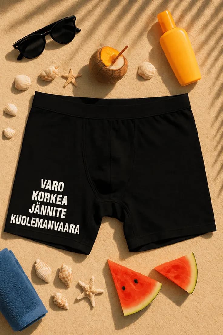 Hauskat bokserit Korkea jännite – VARO KORKEA JÄNNITE