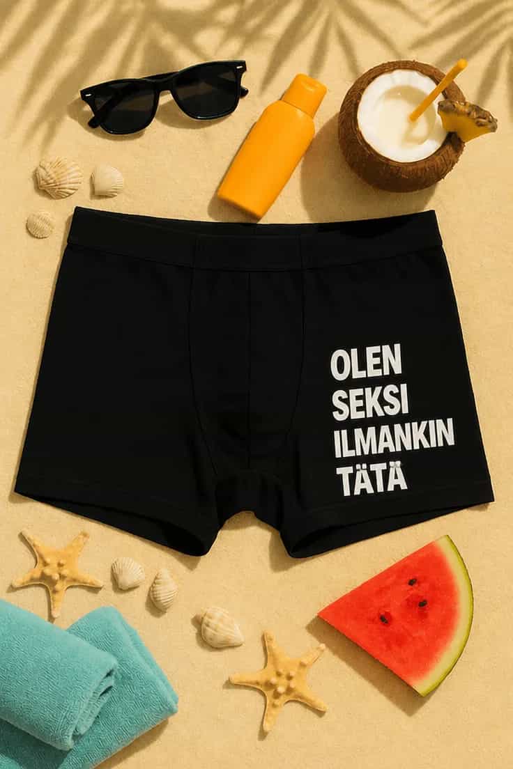 Hauskat bokserit OLEN SEKSI ILMANKIN TÄTÄ