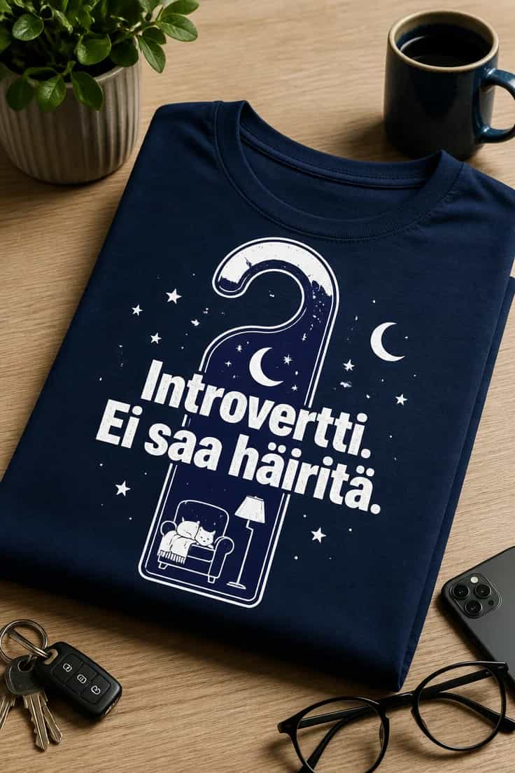 Introvertti-t-paita – Introvertti. Ei saa häiritä.