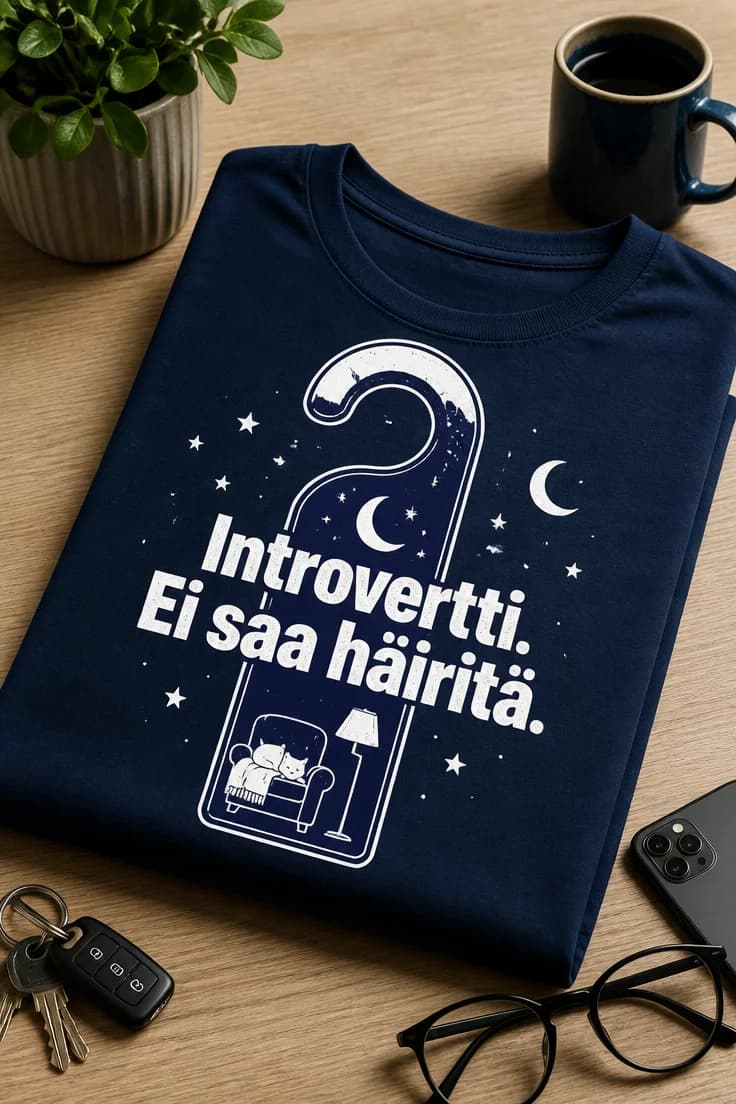 Introvertti-t-paita – Introvertti. Ei saa häiritä.
