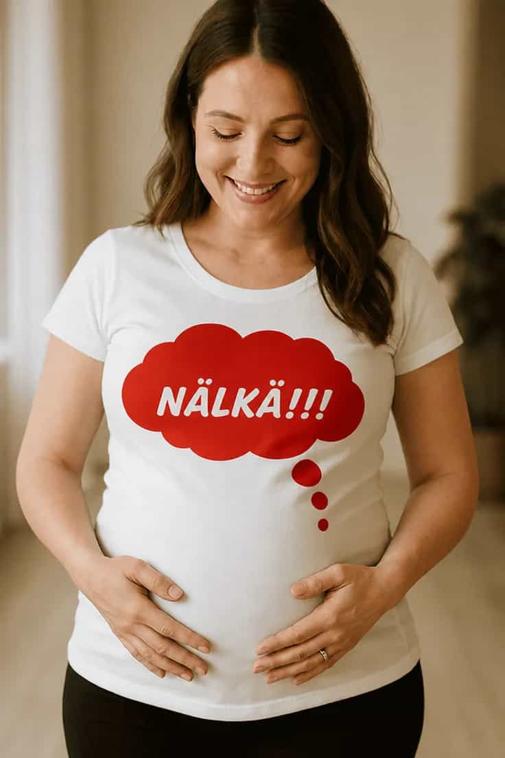 Äitiys t-paita Nälkä