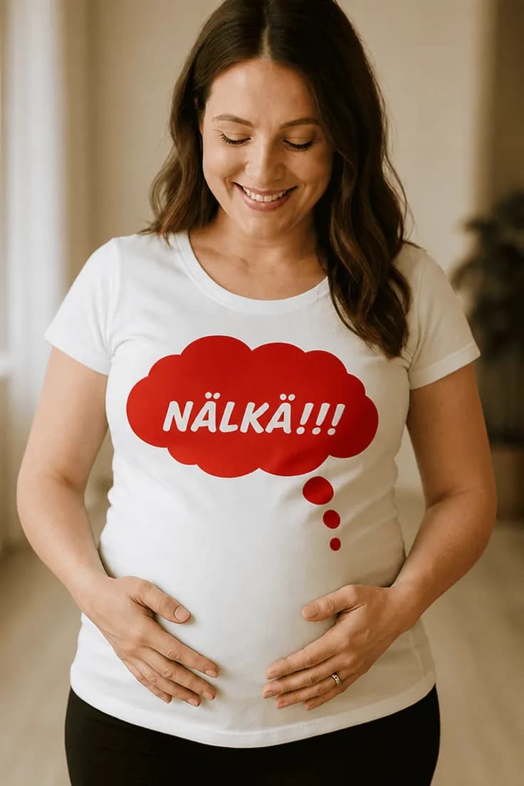 Äitiys t-paita Nälkä