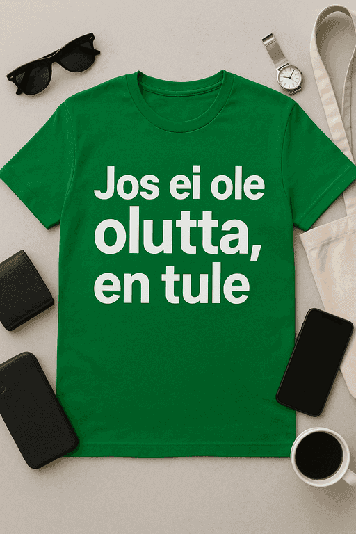 Jos ei ole olutta, en tule - T-paita