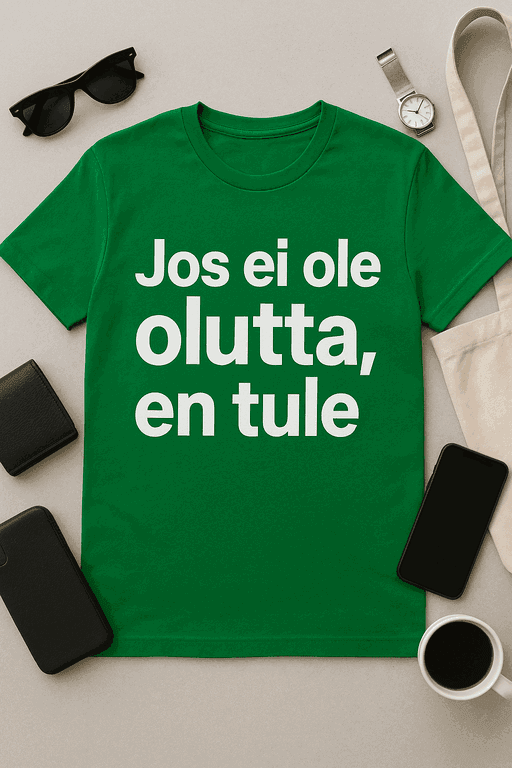Jos ei ole olutta, en tule - T-paita