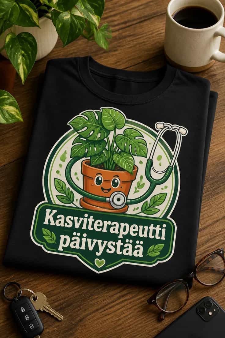 Kasviterapeutti-t-paita – Kasviterapeutti päivystää