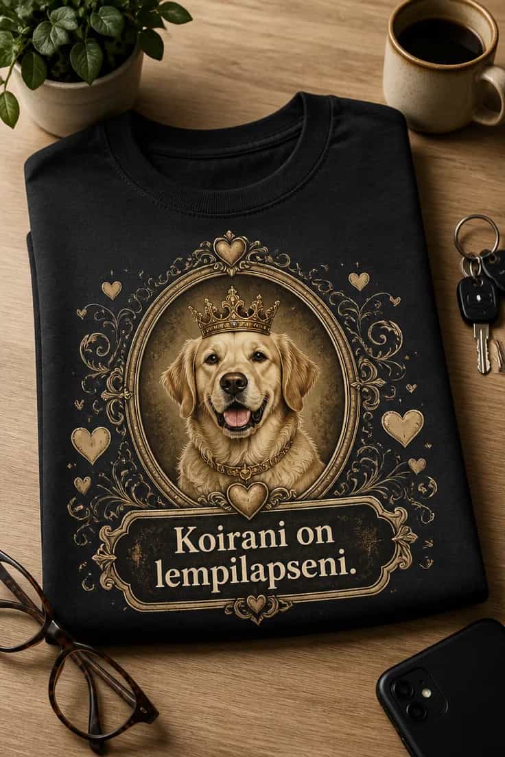 Koira T-paita: Koirani on lempilapseni.