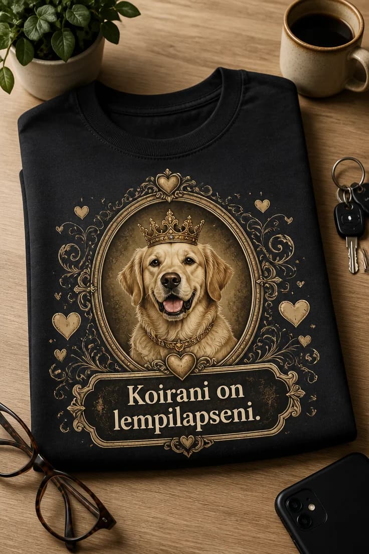 Koira T-paita: Koirani on lempilapseni.