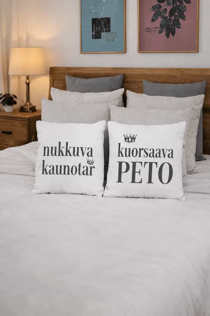Koristetyyny Nukkuva kaunotar ja peto
