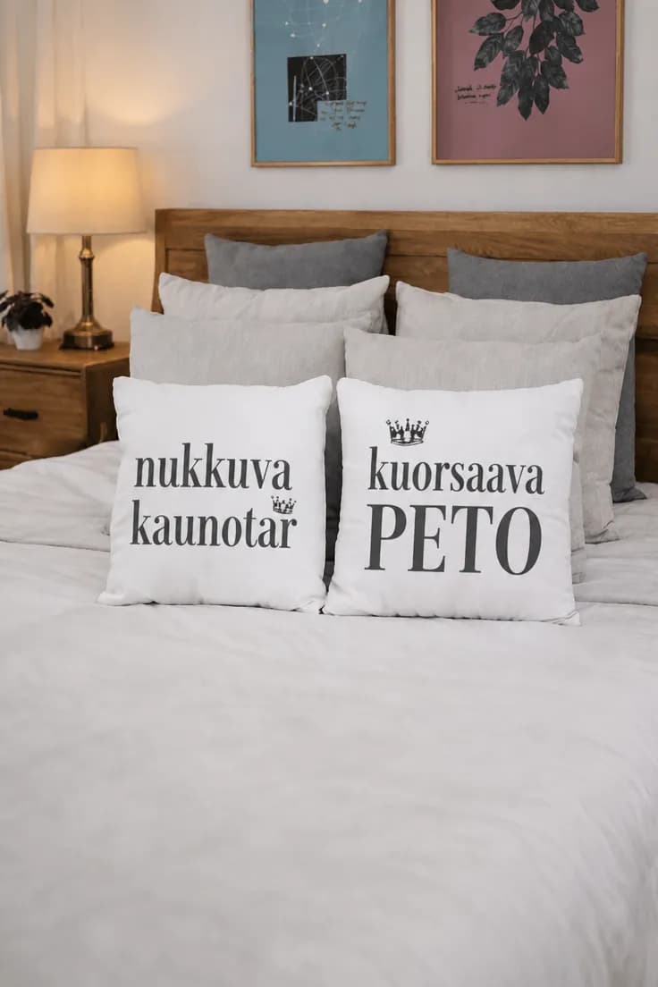Koristetyyny Nukkuva kaunotar ja peto