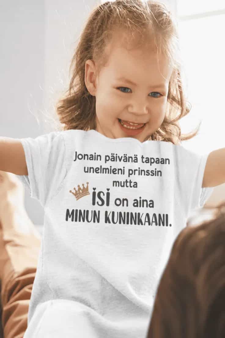 Lasten t-paita Isi on kuningas – Jonain päivänä