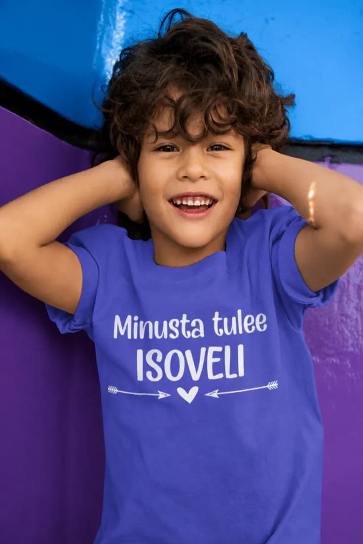 Lasten t-paita Minusta tulee isoveli – Minusta tulee ISOVELI