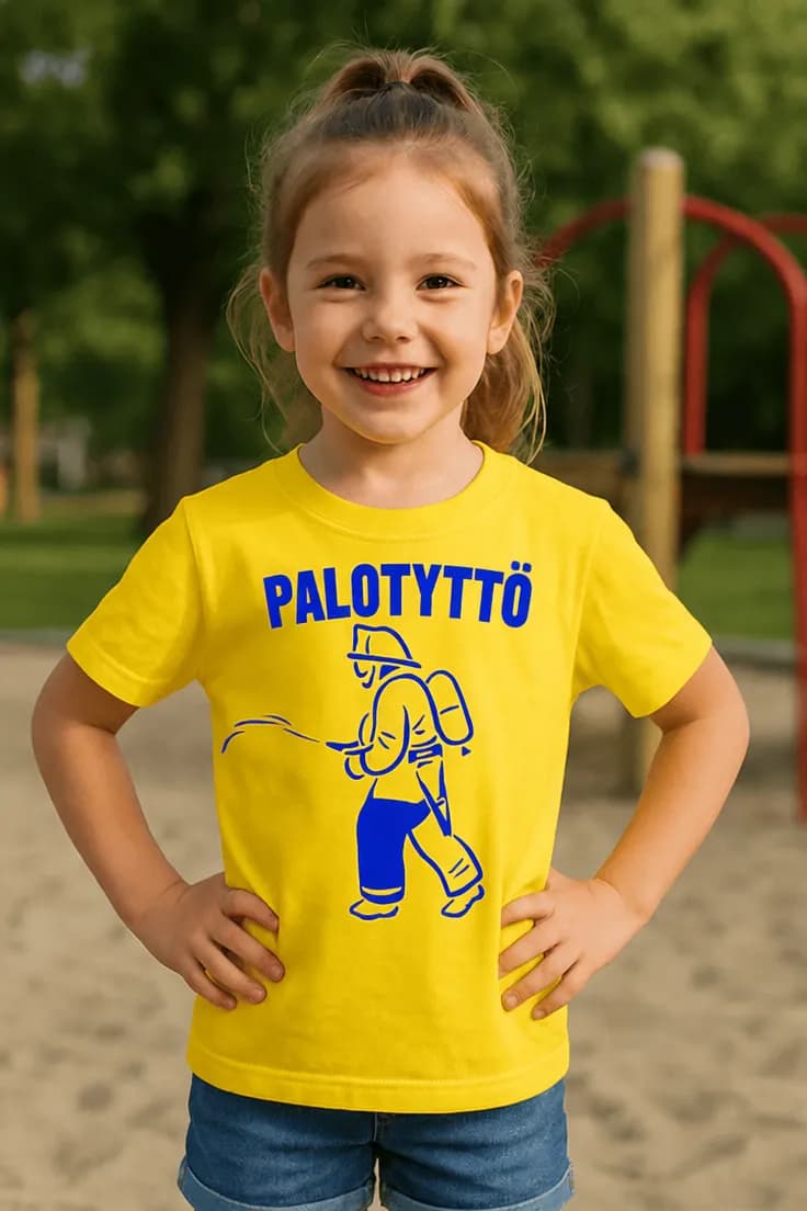 Lasten t-paita Palotyttö – PALOTYTTÖ