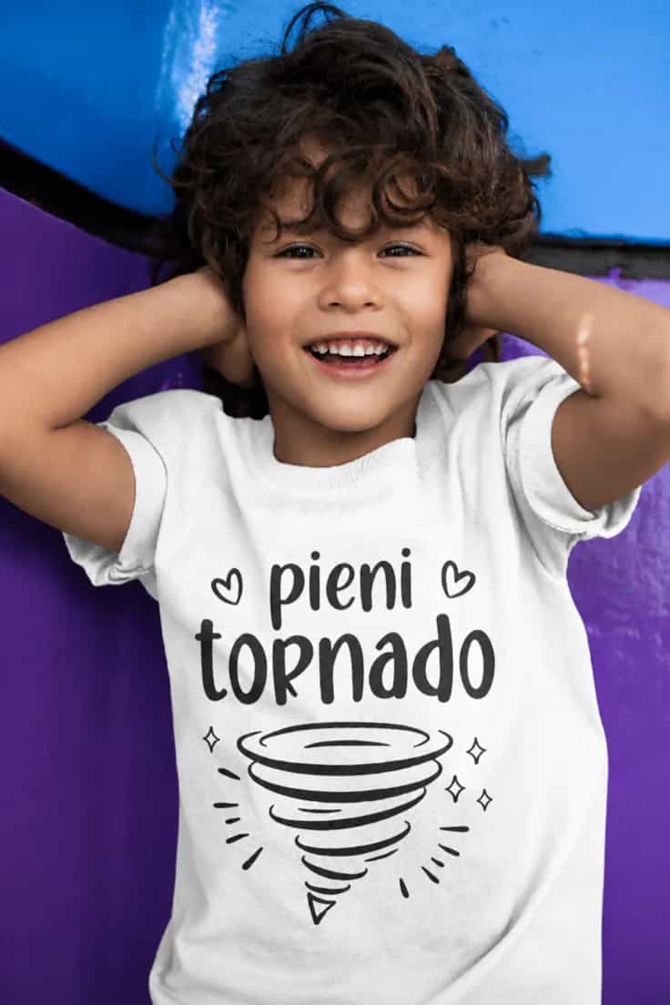 Lasten t-paita Pieni tornado – pieni tornado