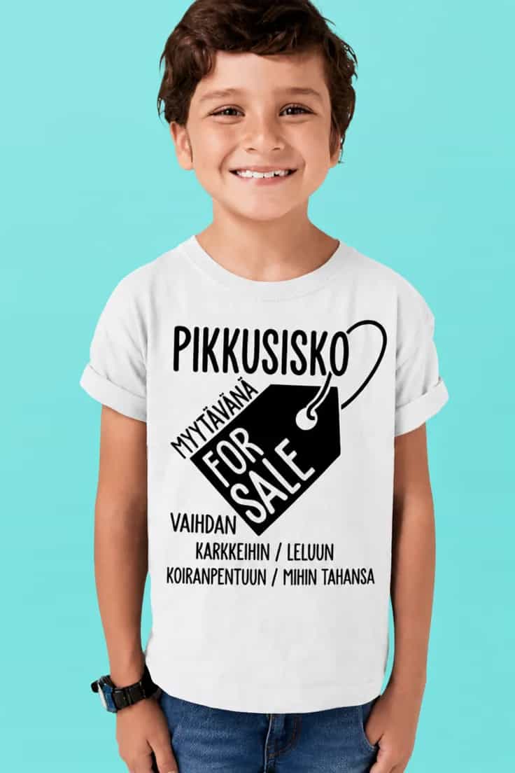 Lasten t-paita Pikkusisko myytävänä – PIKKUSISKO