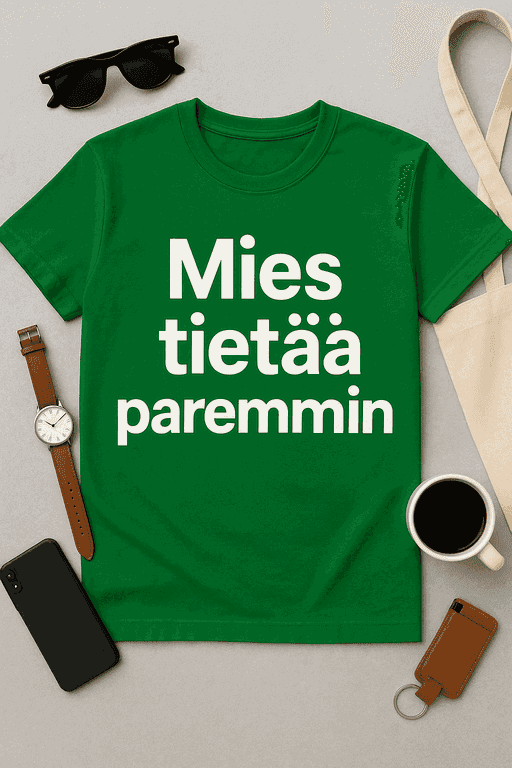 Mies tietää paremmin -T-paita