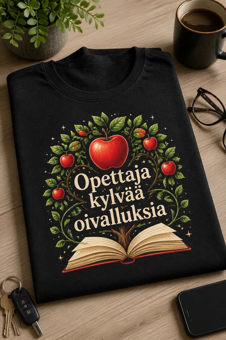 Opettaja-T-paita – Opettaja kylvää oivalluksia
