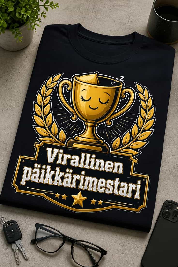 Päikkärimestari T-paita – Virallinen päikkärimestari