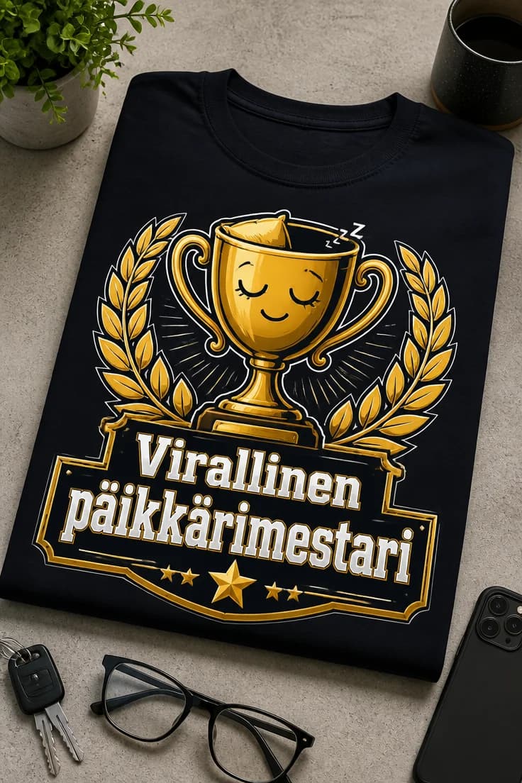 Päikkärimestari T-paita – Virallinen päikkärimestari
