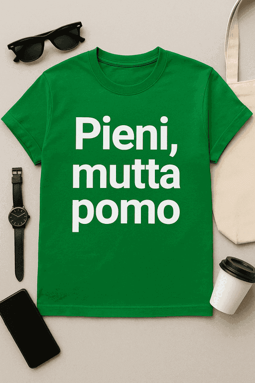 Pieni, mutta pomo -T-paita