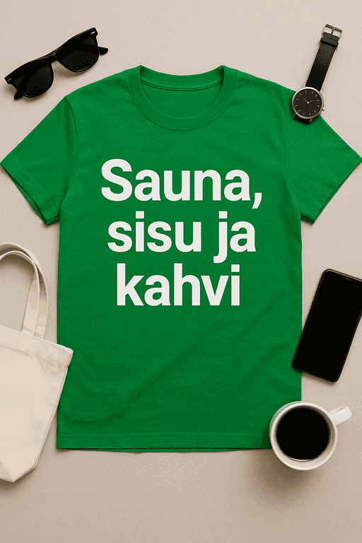 Sauna, Sisu ja Kahvi - T-paita
